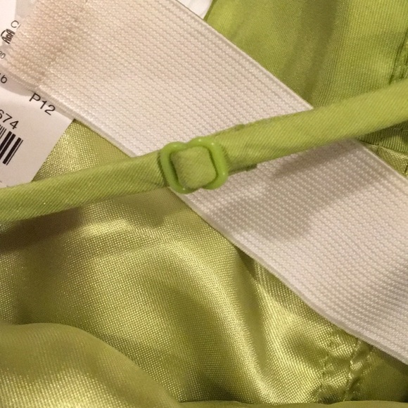 J. Crew Lime Green Special Occasions Dress NWT SZ 12P - Picture 5 of 8